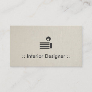Interior Designer Simple Elegant Professional Visitekaartje