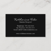 Interior Designer Visitekaartje (Achterkant)