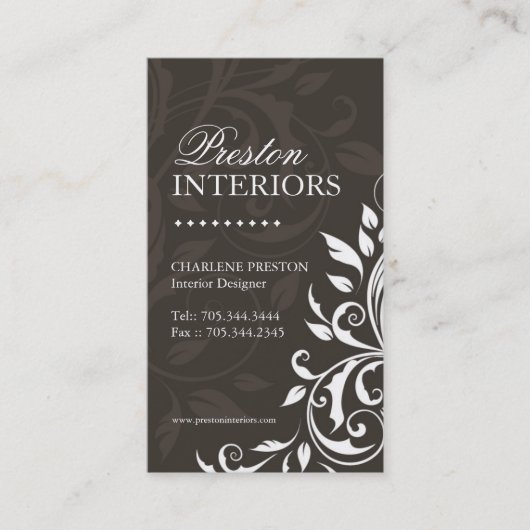 Interior Designer Visitekaartje (Voorkant)