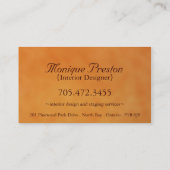 Interior Designer Visitekaartje (Achterkant)