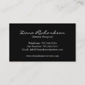 Interior Designer Visitekaartje (Achterkant)