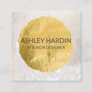 Interior Designer Visitekaartje Gold Foil