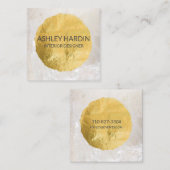 Interior Designer Visitekaartje Gold Foil (Voorkant / Achterkant)