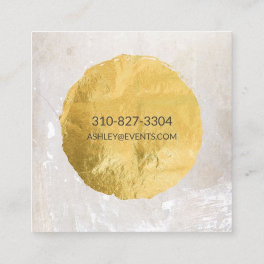 Interior Designer Visitekaartje Gold Foil (Achterkant)