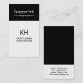 Interior Designer Visitekaartjes (Voorkant / Achterkant)