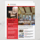 Interior Flyer Design Template (Devant / Derrière)
