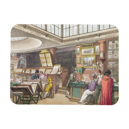 Interior from Ackermann's 'Repository of Arts', Li Magneet (Horizontaal)