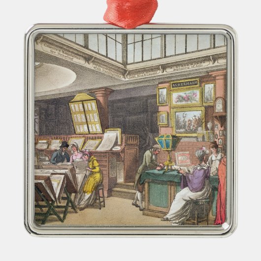 Interior from Ackermann's 'Repository of Arts', Li Metalen Ornament (Voorkant)