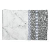 Interior Glitter Chic Silver Home Roos Marble Kussensloop (Achterkant)