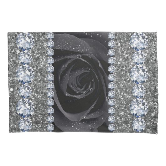 Interior Glitter Chic Silver Home Roos Marble Kussensloop (Voorkant)