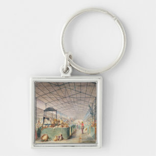 Interior of Les Halles, 1835 Sleutelhanger