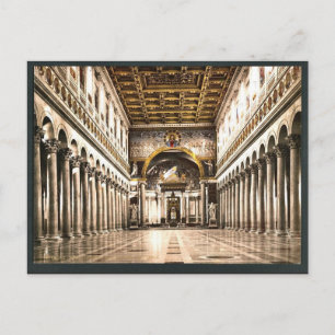 Interior of St. Paul's, Rome, Italië Foto Briefkaart