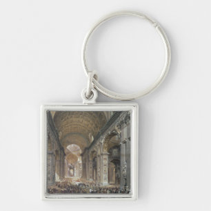 Interior of St. Peter's, Rome, 1867 Sleutelhanger