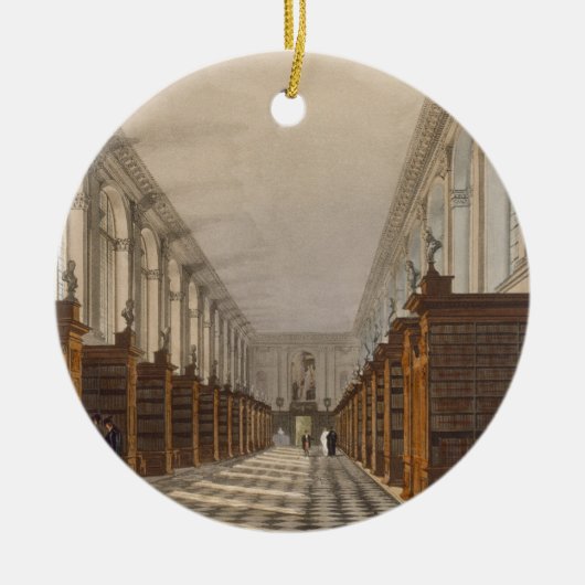 Interior of Trinity College Library, Cambridge, fr Keramisch Ornament (Voorkant)