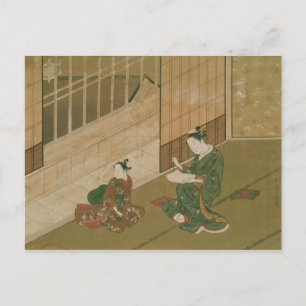 Interior scène, c.1730 briefkaart