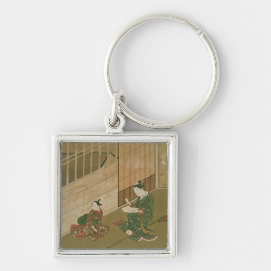 Interior scène, c.1730 sleutelhanger (Voorkant)
