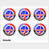 INTERKOSMOS Интеко с м о срSovjetruimteprogramma Ronde Sticker (Vel)