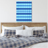 Interlace Shibori Canvas Print (Insitu (Slaapkamer))