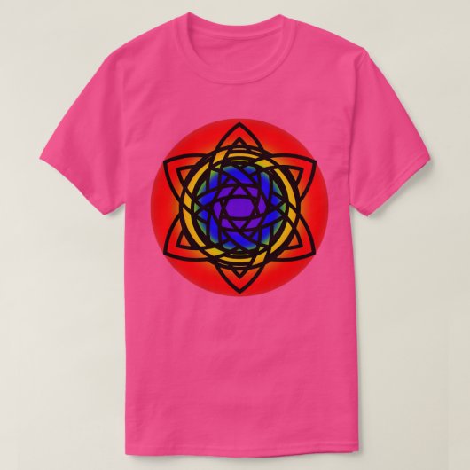 interlaced Keltische regenboogster T-shirt (Design voorkant)