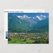 Interlaken en Jungfrau Briefkaart (Voorkant / Achterkant)