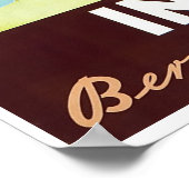 Interlaken, Suisse, Affiche de voyage de ski (Coin)