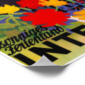 Interlaken Suisse Poster vintage restauré (Coin)