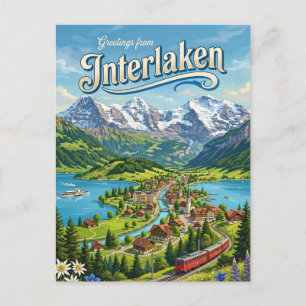 Interlaken Zwitserland Briefkaart