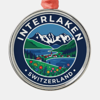 Interlaken Zwitserland Metalen Ornament