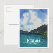 Interlaken: Zwitserland — reisbriefkaart Feestdagenkaart (Voorkant / Achterkant)