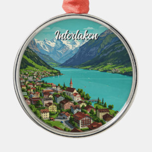 Interlaken Zwitserland Reizen Metalen Ornament