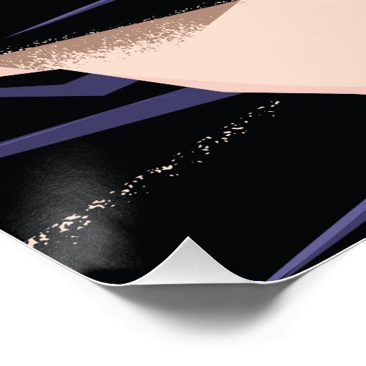 Interlaken Zwitserland Ski reisposter. Perfect Poster (Hoek)