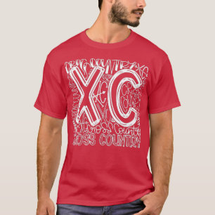 Interland Typografie Funny XC Cross Country Ru T-shirt