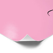 Interlocked Hearts Custom Elegant Valentijn Day Perfect Poster (Hoek)