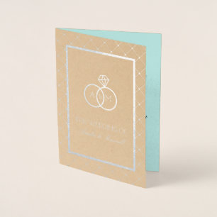 Interlocked Rings - Gevouwen Uitnodiging van de br