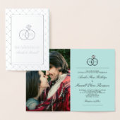 Interlocked Rings - Gevouwen Uitnodiging van de br (Display)