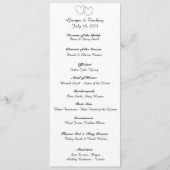 "Interlocking Hearts" Wedding Program Programma (Voorkant)