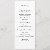 "Interlocking Hearts" Wedding Program Programma (Achterkant)