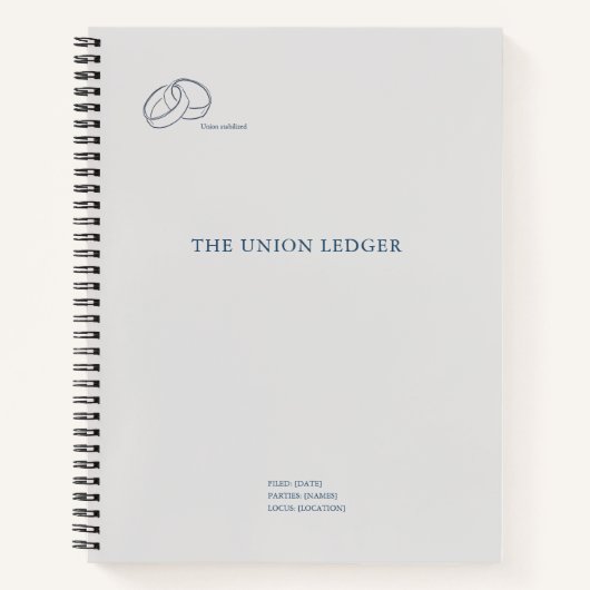 Interlocking Rings- Minimalist Union Notitieboek (Voorkant)