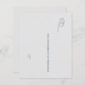 Interlocking Rings- Minimalist Wedding Notecards (Voorkant / Achterkant)