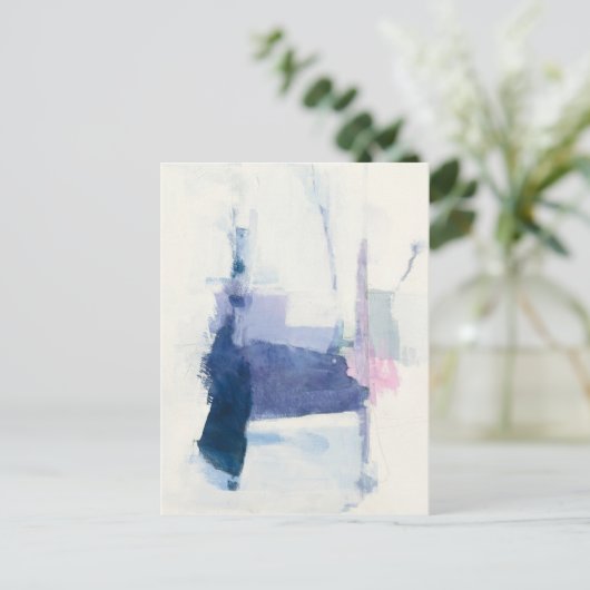 Interlude | Abstract in blauw Briefkaart (Staand voorkant)