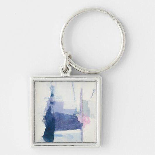 Interlude | Abstract in blauw Sleutelhanger (Voorkant)
