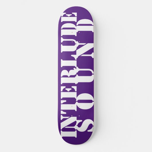 INTERLUDE GELUID 8 1/2" Skateboarddek Skateboard (Voorkant)