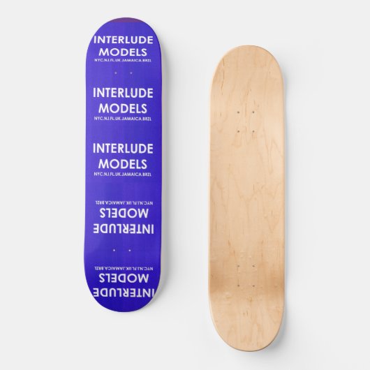 INTERLUDE MODELLEN 8 1/4" Skateboard Deck (Voorkant)