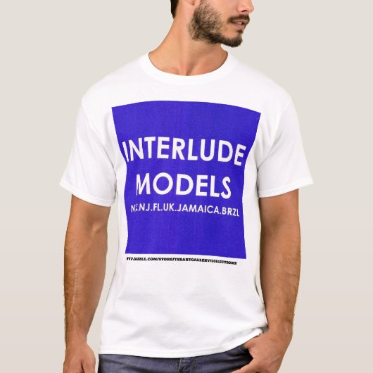 INTERLUDE MODELLEN MERCH Basic Donker T-shirt (Voorkant)