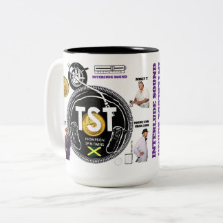 INTERLUDE MUSIC Mug, 15 oz Tweekleurige Koffiemok