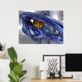 Intern Bliss Abstract Poster (Thuiskantoor)