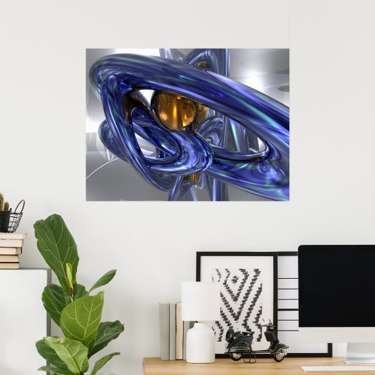 Intern Bliss Abstract Poster (Thuiskantoor)