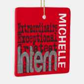 Intern Extraordinaire CUSTOM Keramisch Ornament (Rechts)