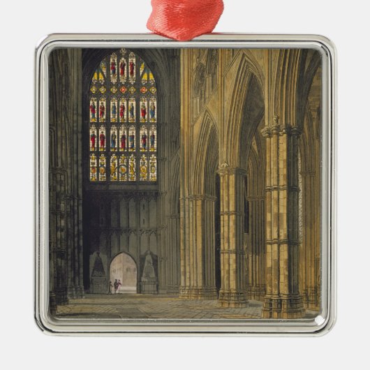 Intern Uitzicht Westminster Abbey Metalen Ornament (Voorkant)