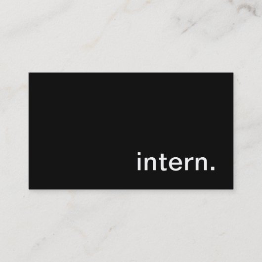 Intern Visitekaartje (Voorkant)